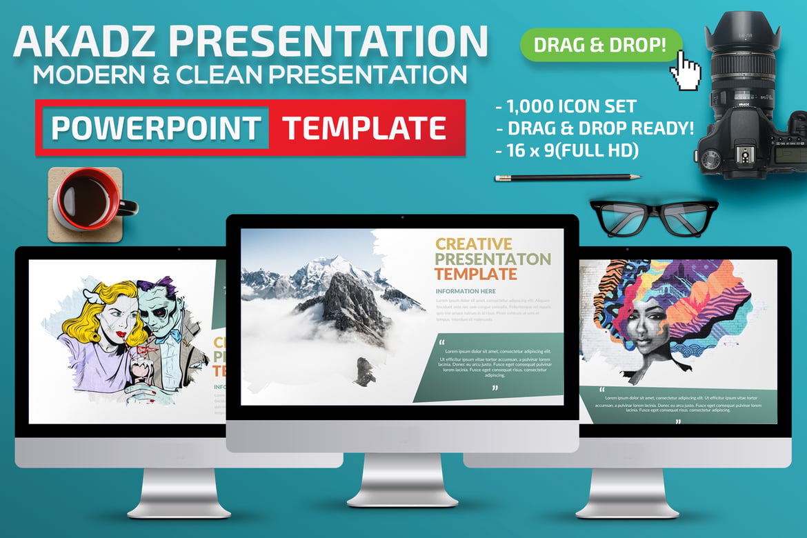 Template Presentasi PowerPoint Akadaz yang Menarik dan Profesional
