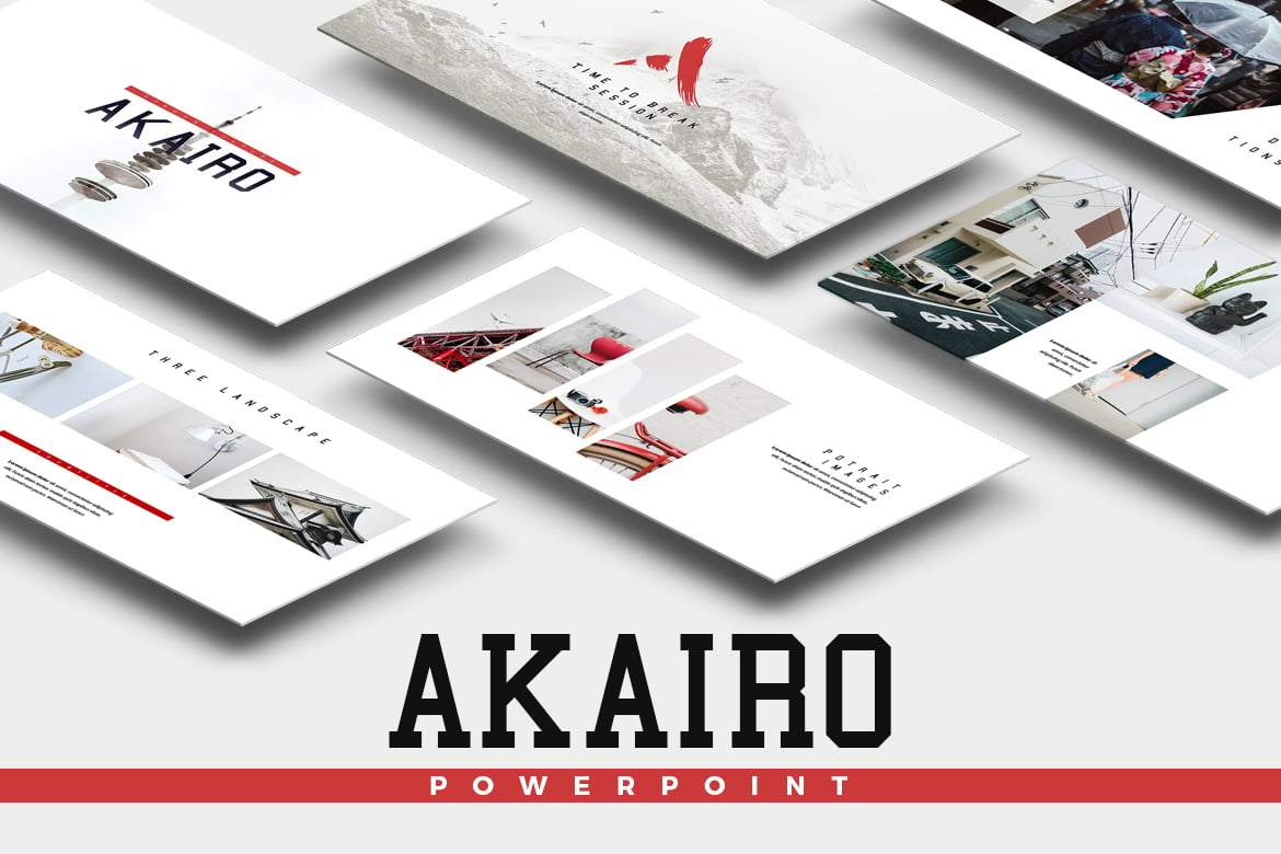 Template Powerpoint Akairo: Solusi Presentasi Minimalis yang Menarik