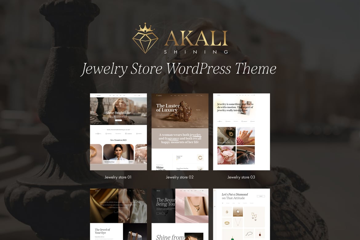 Tema WordPress Akali - Solusi Kreatif untuk Toko Perhiasan Anda