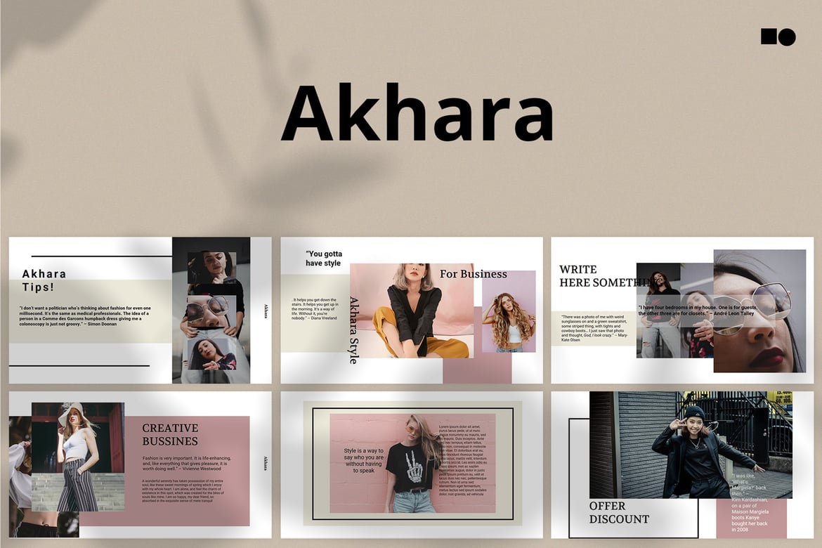 Akhara - Template Presentasi PowerPoint Modern dan Elegan