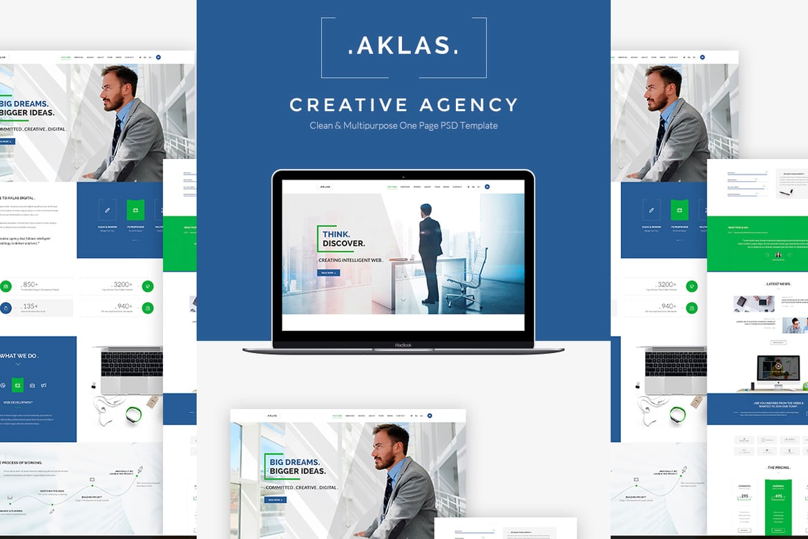 Aklas - Template Website Kreatif untuk Bisnis Modern