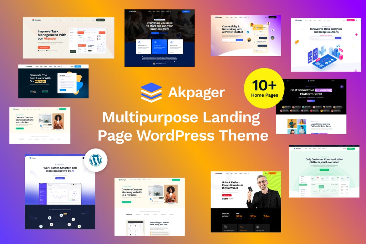 Akpager - Tema WordPress Landing Page Serbaguna untuk Semua Kebutuhan Bisnis