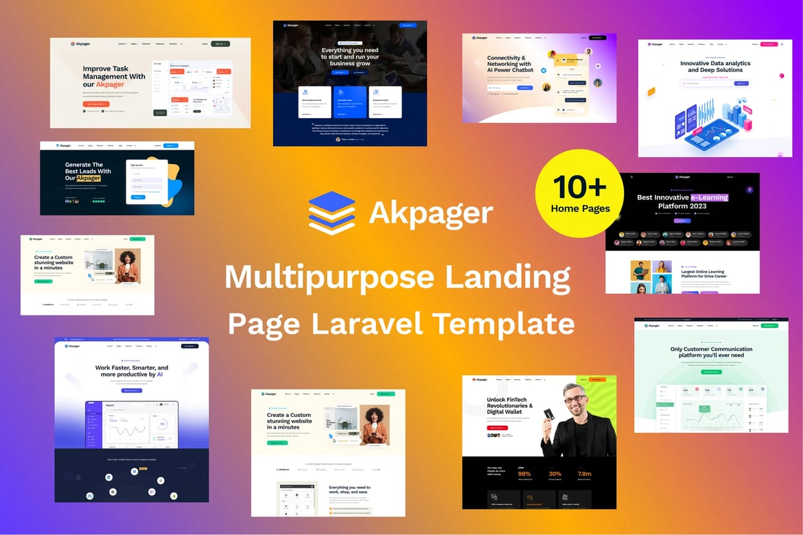 Akpager - Template Website Landing Page Serbaguna dan Profesional