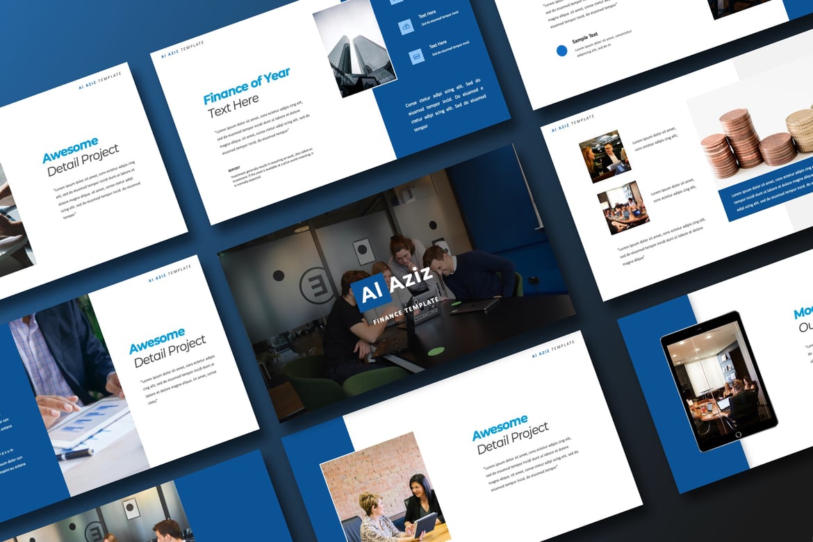 Template PowerPoint Al Aziz: Presentasi Modern dan Fleksibel