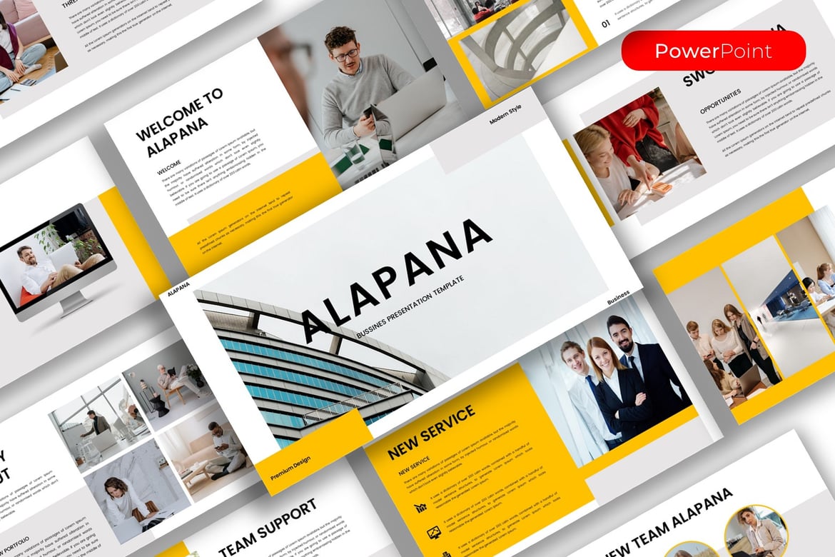 Alapana - Template Presentasi PowerPoint Profesional untuk Bisnis