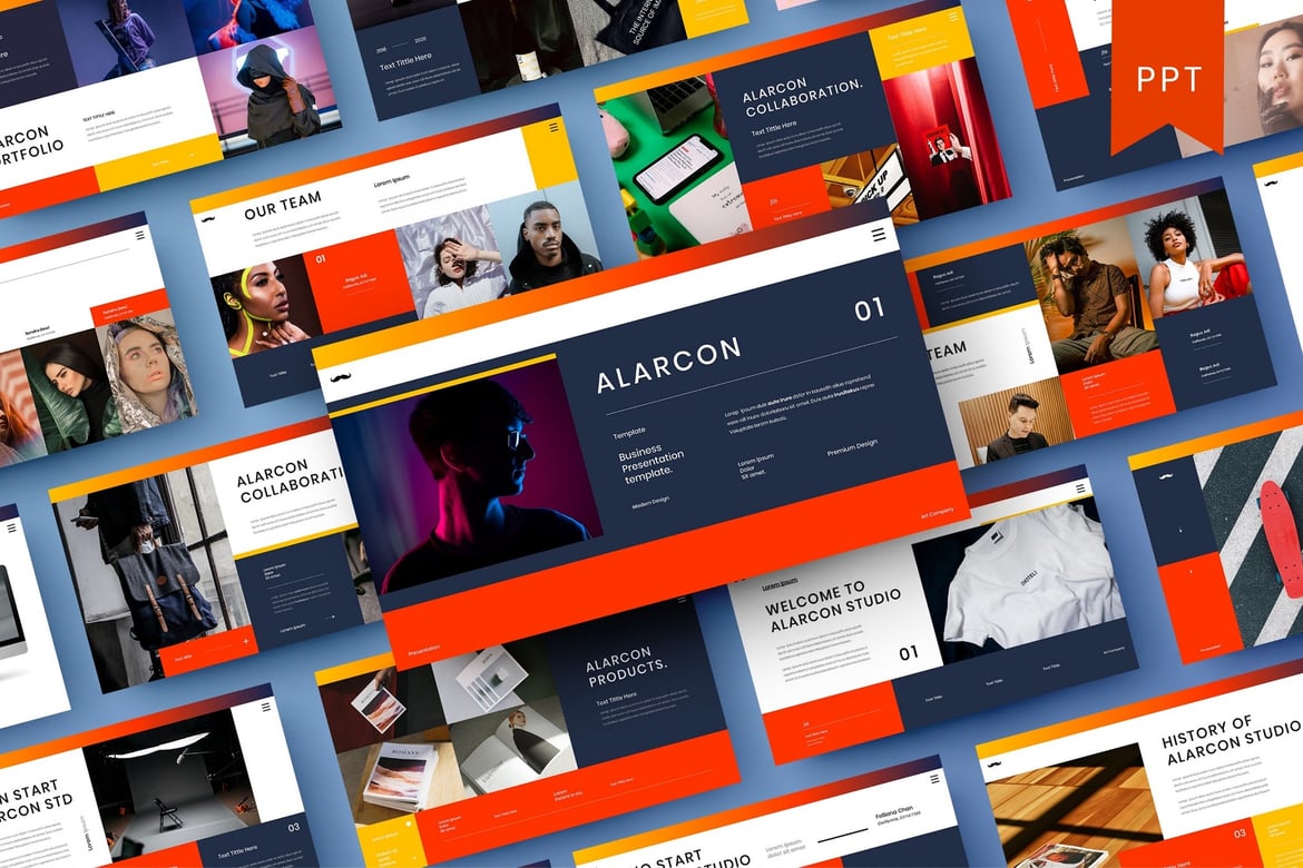 Alarcon – Template Presentasi PowerPoint Profesional