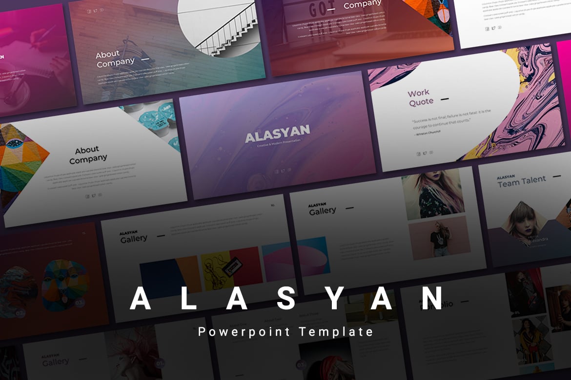 Template Presentasi Alasyan - Solusi PowerPoint Profesional Anda