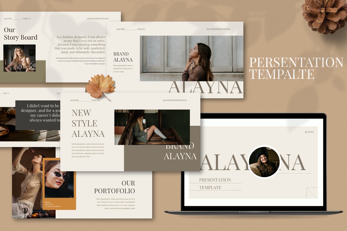 Template Powerpoint Alayna - Desain Presentasi Menarik dan Profesional