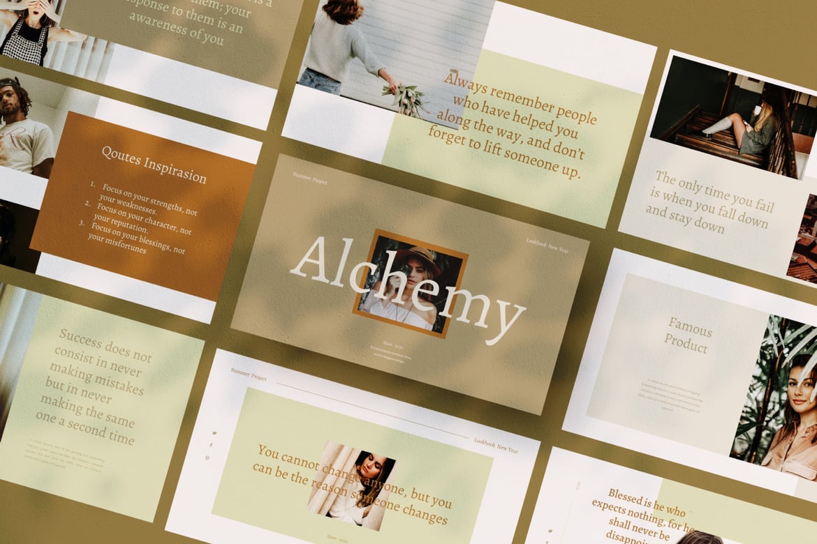 Template PowerPoint Alchemy yang Menarik dan Profesional