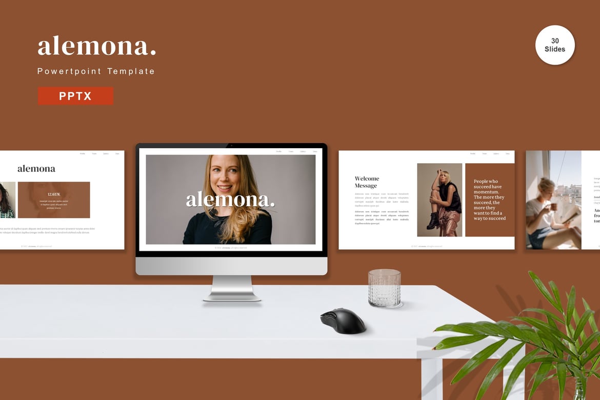 Alemona - Template PowerPoint Profesional untuk Segala Keperluan
