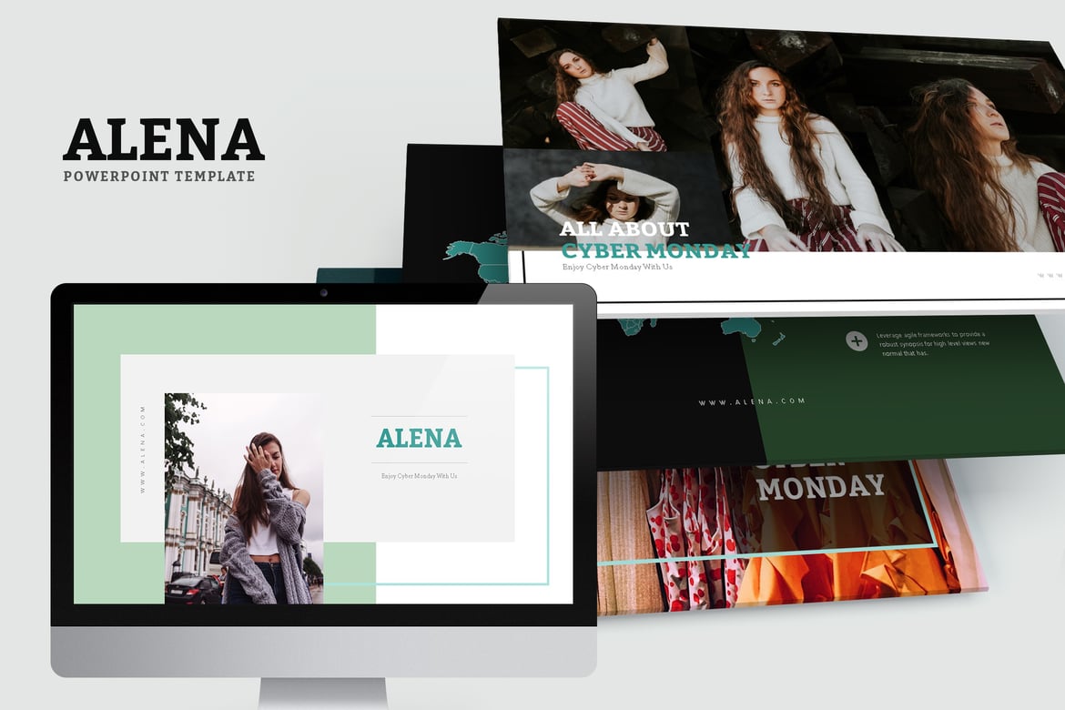 Alena: Template Powerpoint Bergaya Minimalis yang Menawan