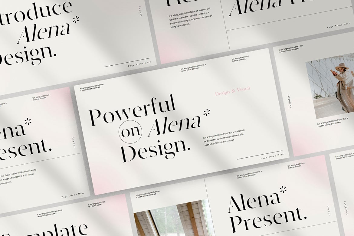 Template Presentasi PowerPoint Alena - Modern dan Profesional