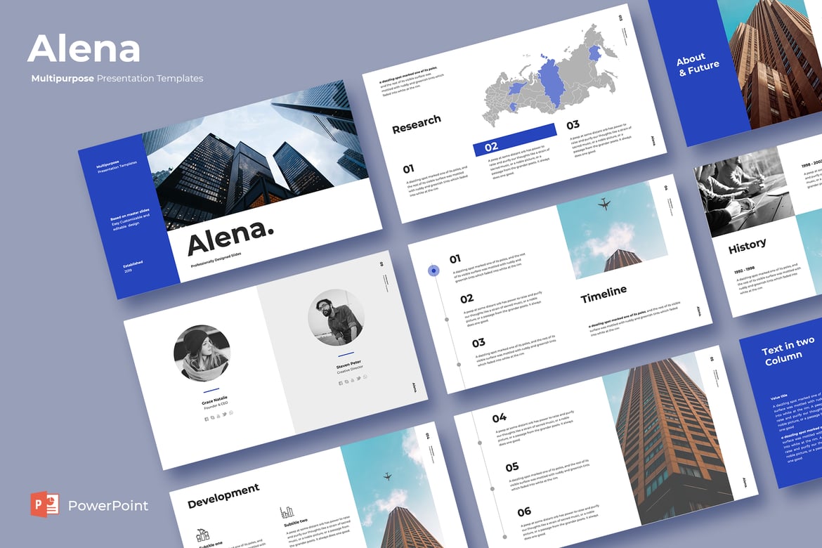 Alena - Template Presentasi Powerpoint Serbaguna