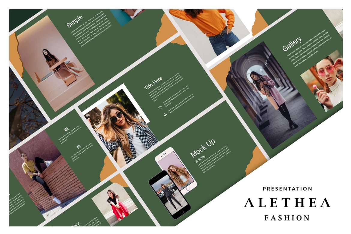 Template Powerpoint Alethea - Presentasi Stylish dan Modern