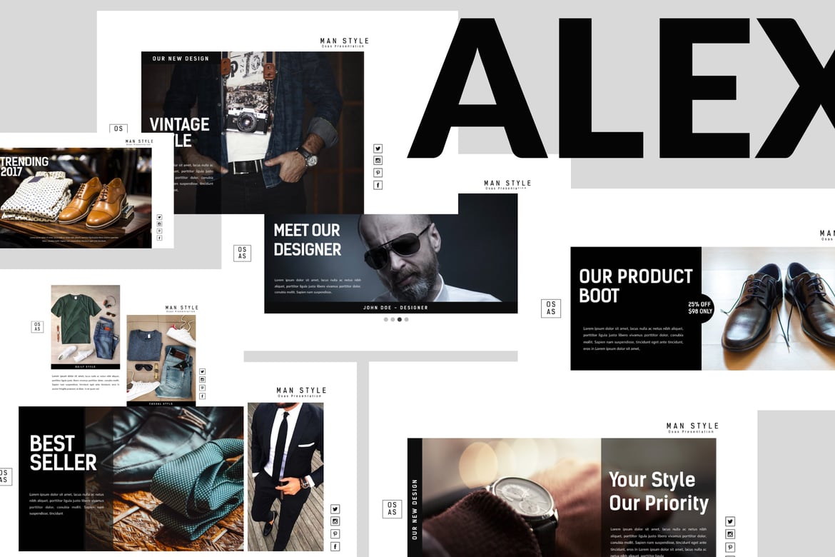 Template Powerpoint ALEX - Desain Kreatif Serbaguna