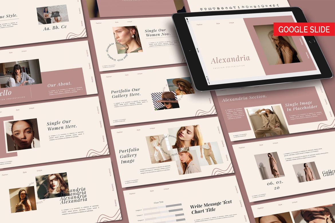Template Presentasi ALEXANDRIA - Powerpoint Kreatif dan Modern