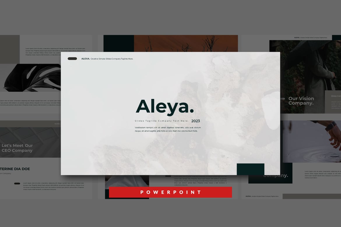 Template PowerPoint Aleya yang Menarik untuk Presentasi Anda