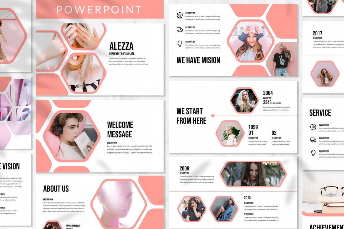 Alezza - Template Presentasi PowerPoint Kreatif dan Modern