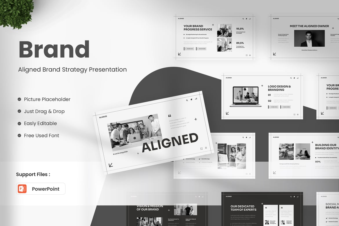 Template Presentasi Strategi Merek yang Terintegrasi