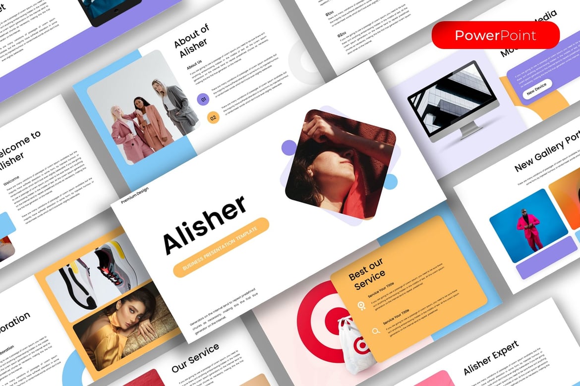 Template PowerPoint Alisher – Solusi Presentasi Bisnis yang Menarik