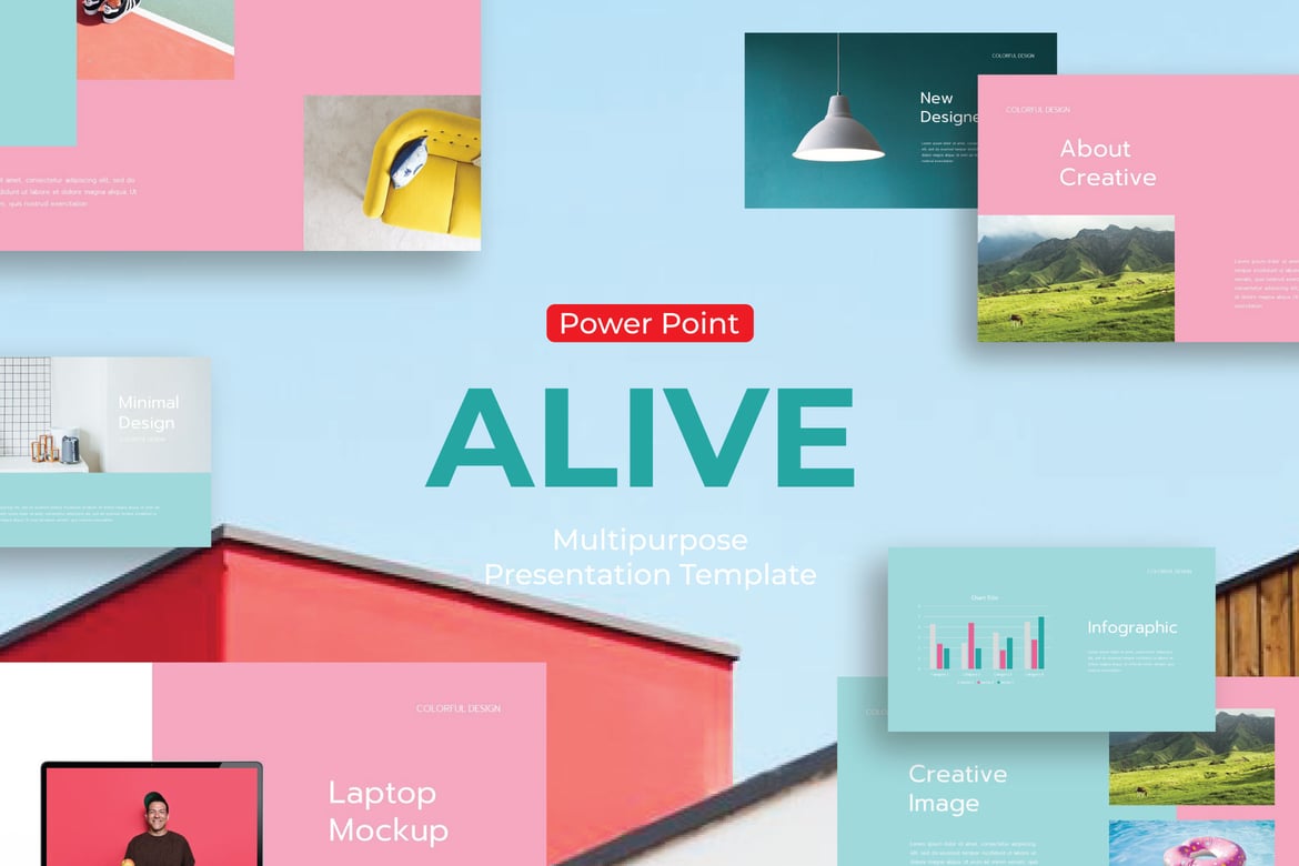 Template PowerPoint Alive - Presentasi Profesional dan Kreatif