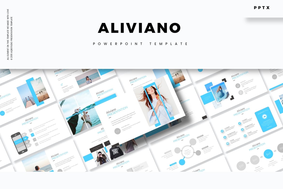 Aliviano - Template Powerpoint Serbaguna yang Menarik