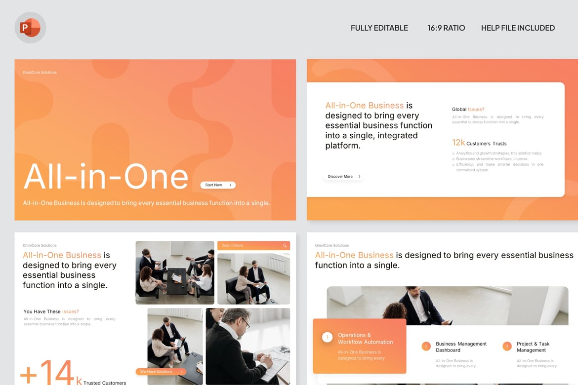 Template Presentasi Bisnis Serba Ada - PowerPoint Profesional