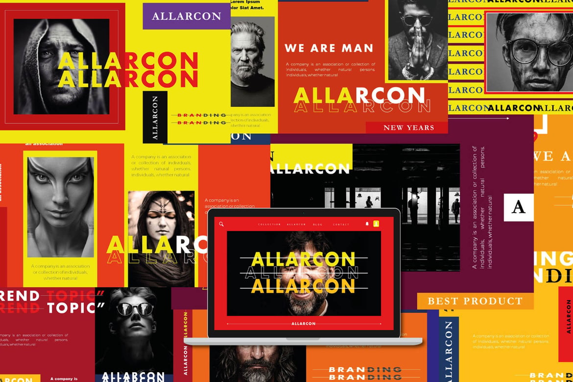 Allarcon - Template Powerpoint Kreatif dan Profesional