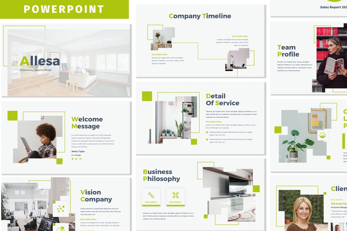 Template Powerpoint Allesa - Solusi Presentasi Profesional Anda