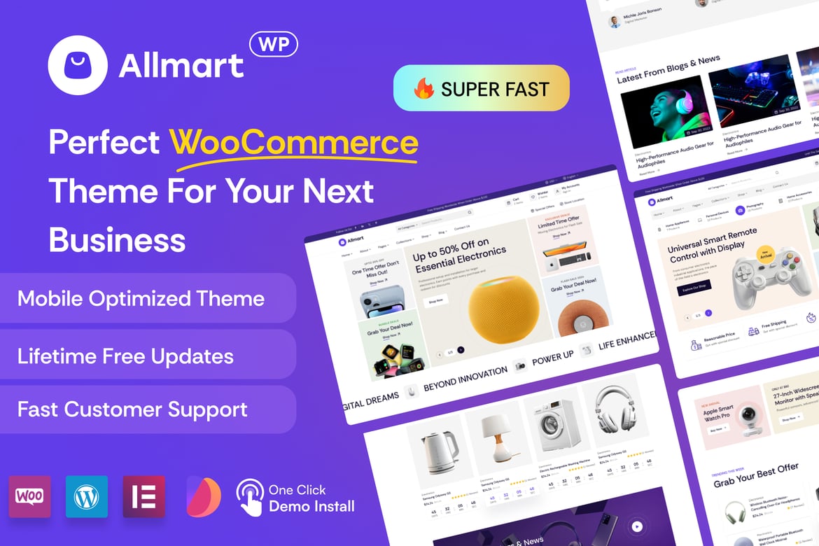 Allmart - Tema WordPress untuk Toko Elektronik dan Gadget Terbaik