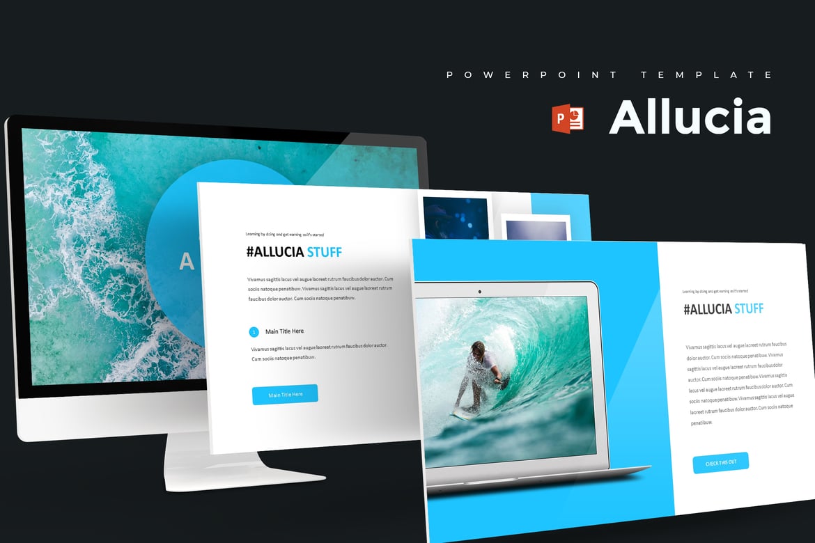 Allucia - Template Powerpoint Serbaguna yang Menarik