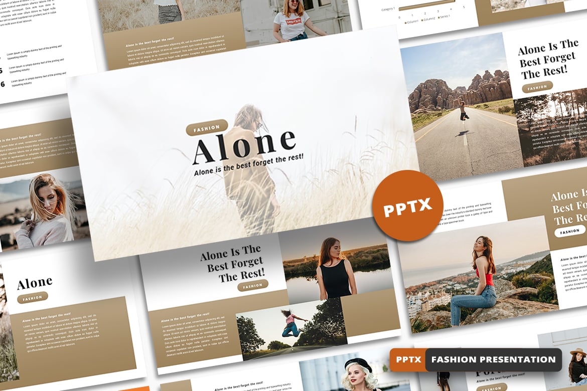 Template PowerPoint Modern - Alone