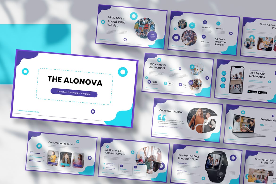 Alonova - Template PowerPoint Serbaguna untuk Presentasi Profesional