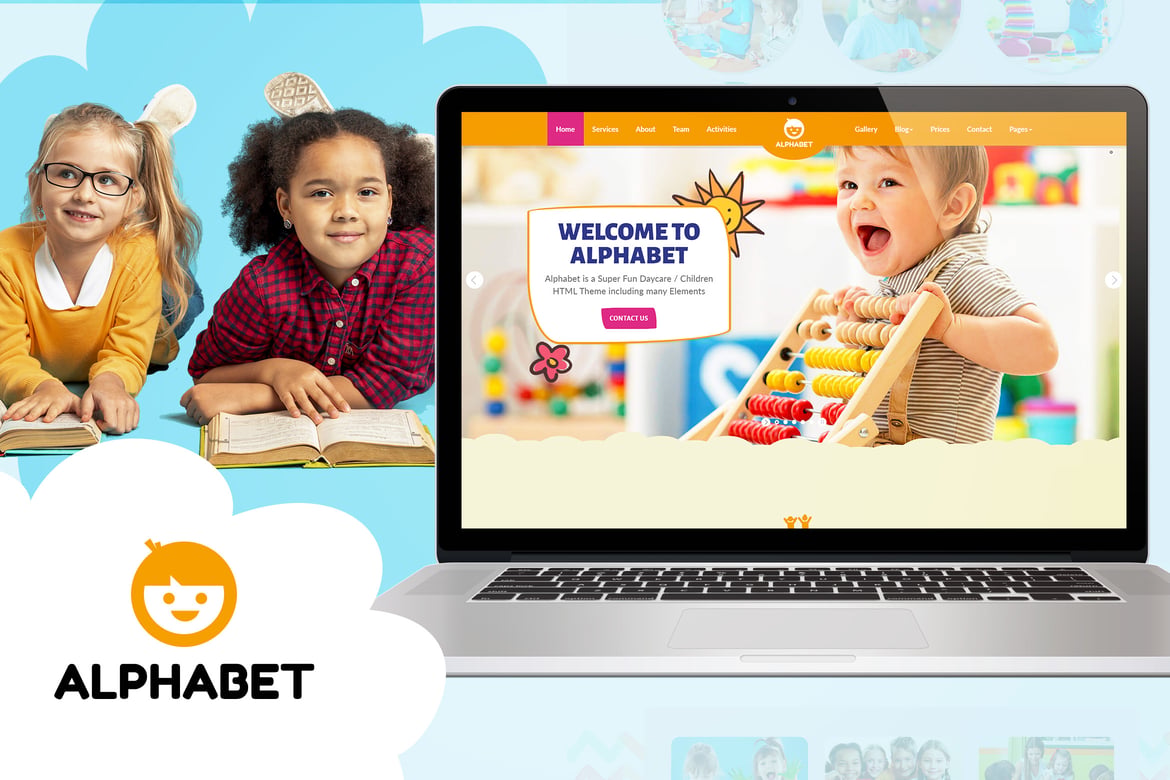Template Website Anak – Alphabet Daycare dan Sekolah HTML5