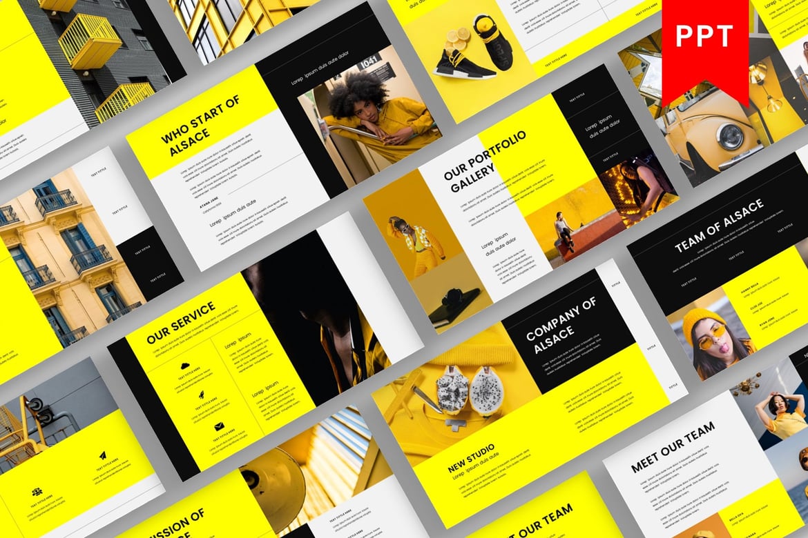 Template Presentasi Bisnis Alsace yang Menarik dan Profesional