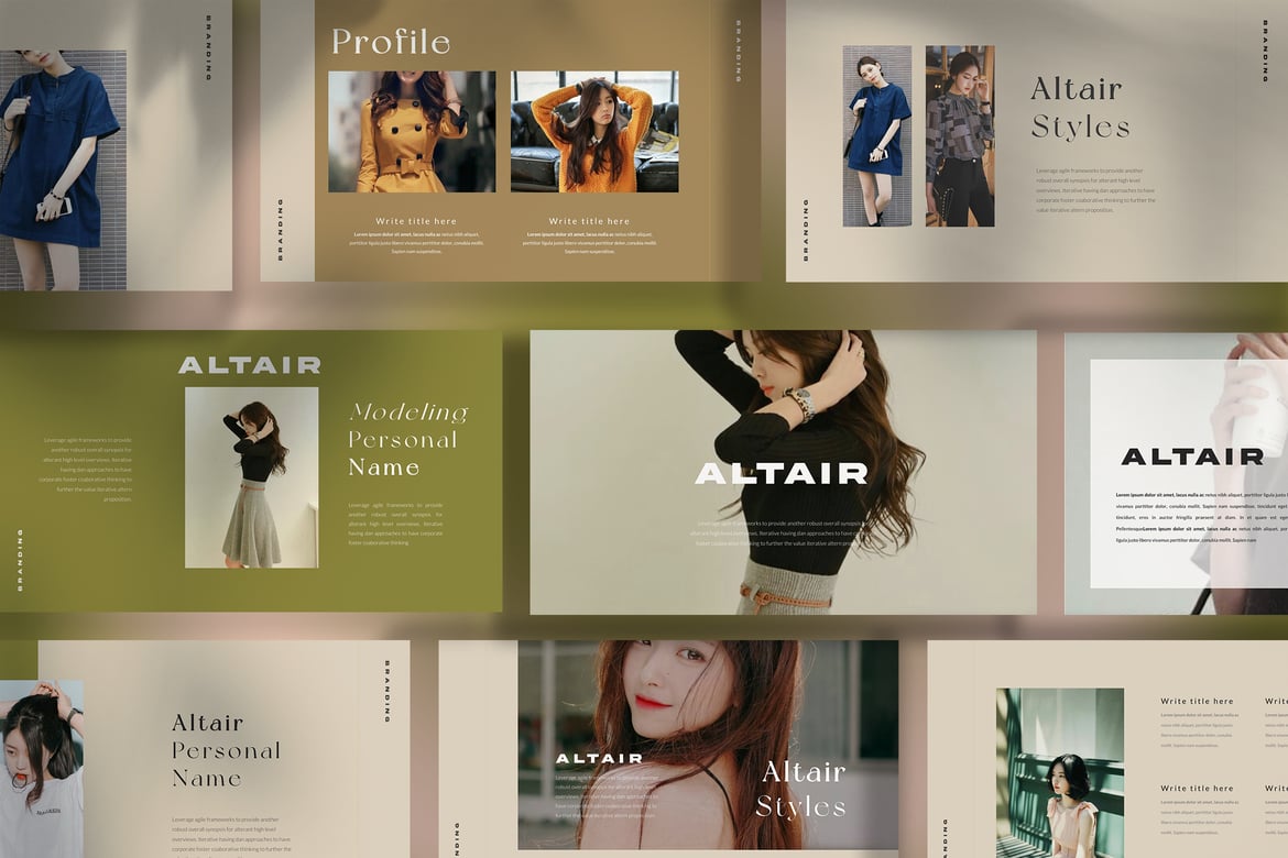 Template Powerpoint Altair - Presentasi Stylish dan Minimalis