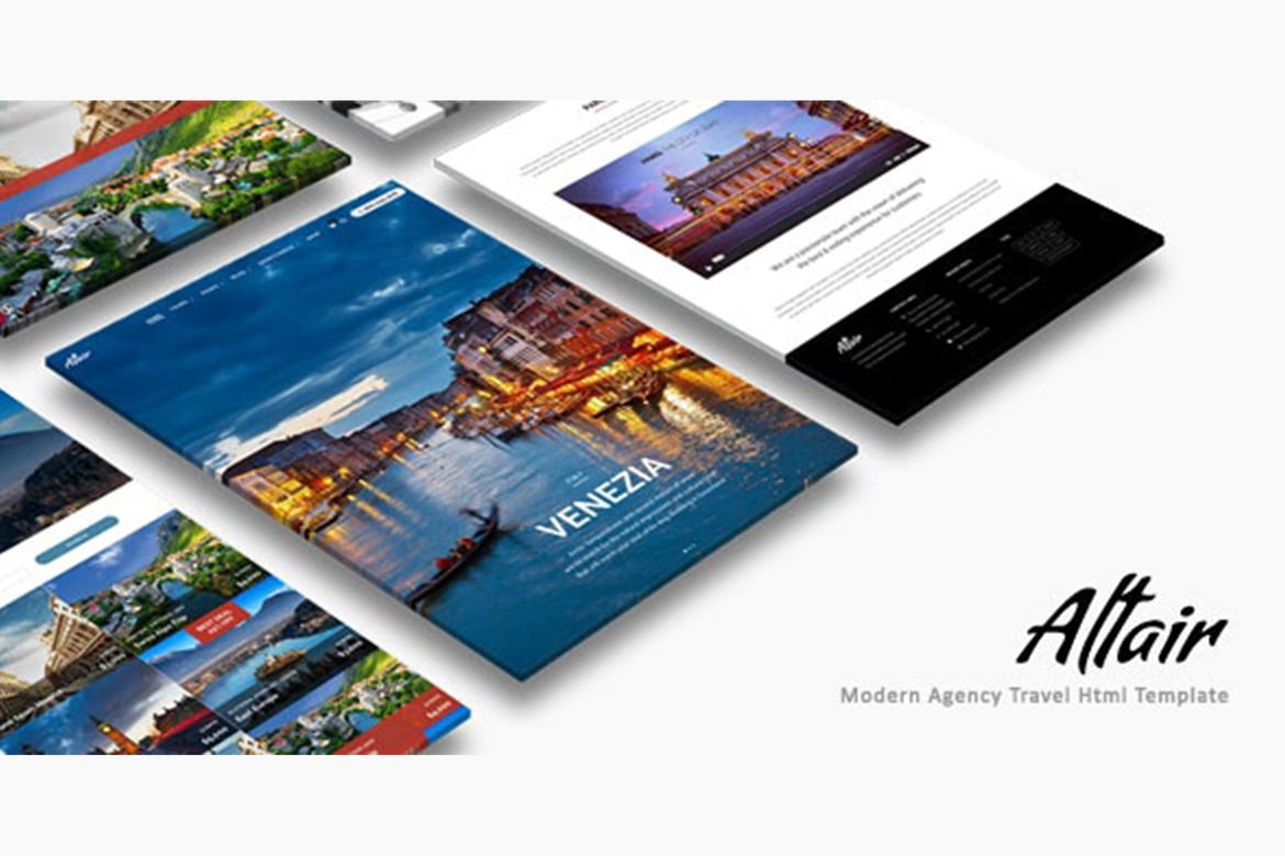 Template Website Altair | Solusi Modern untuk Agensi Perjalanan