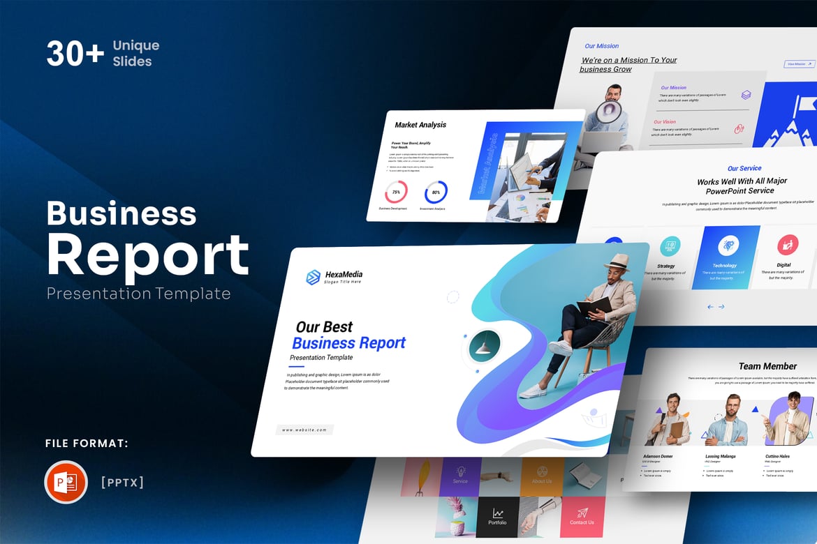 Template Presentasi PowerPoint Laporan Bisnis AltchPro yang Profesional dan Menarik