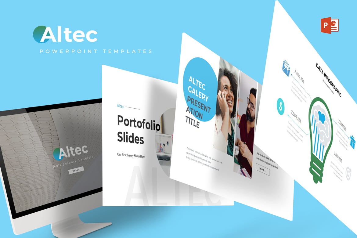 Template PowerPoint Altec - Solusi Presentasi Modern