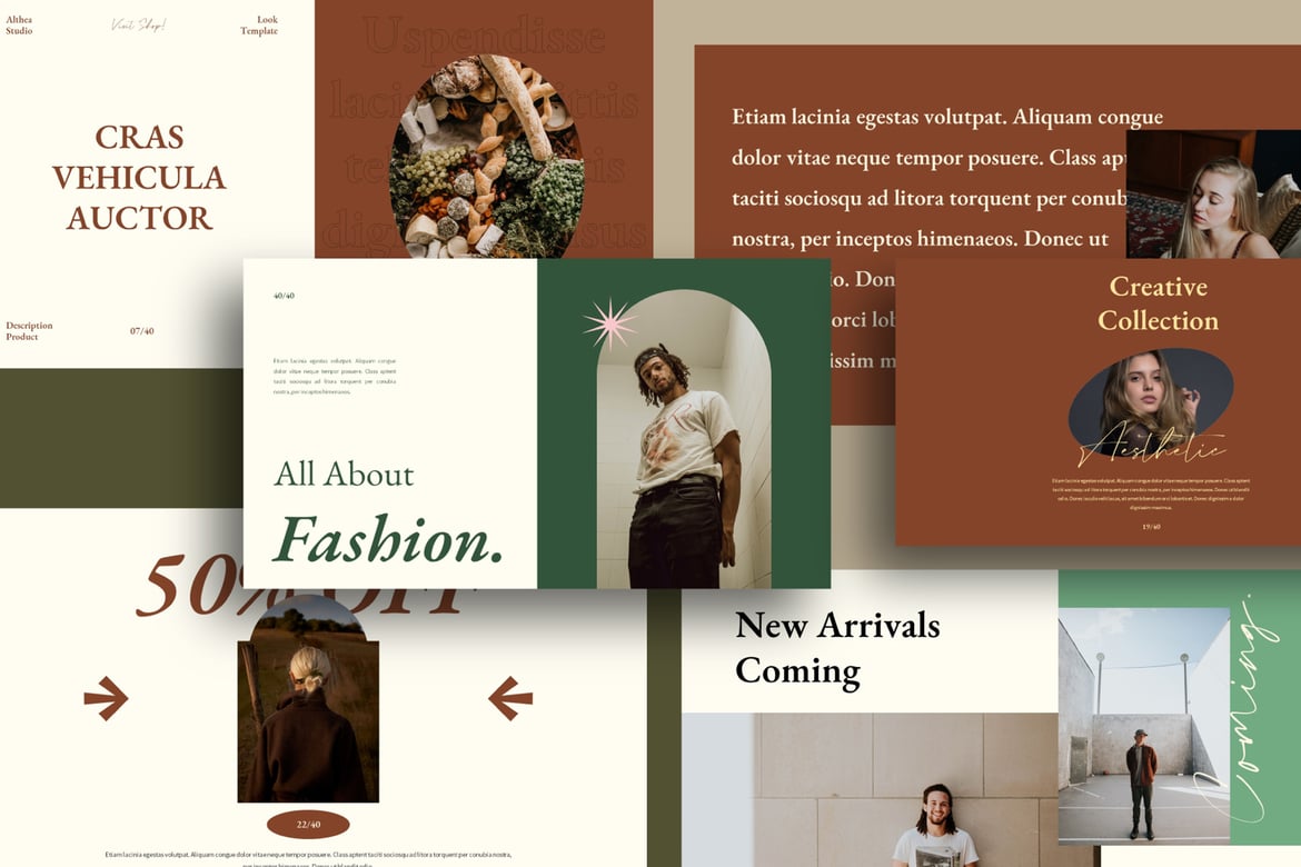 Template PowerPoint Althea yang Menarik dan Profesional