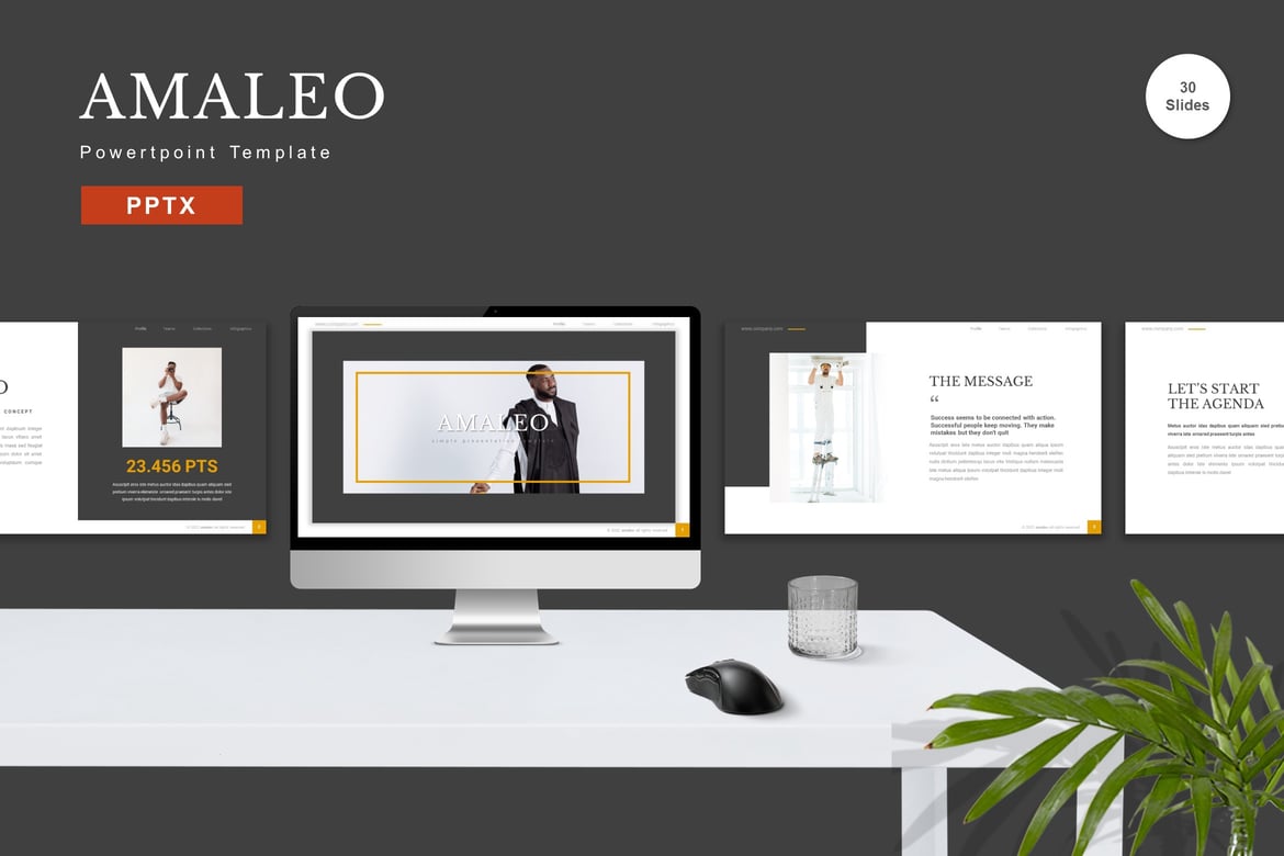 Amaleo - Template PowerPoint Profesional untuk Presentasi Anda