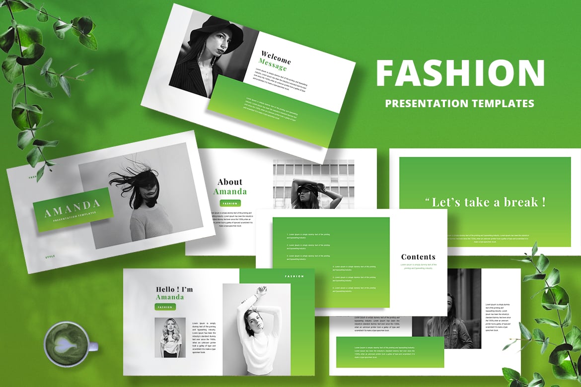 Template PowerPoint Amanda - Solusi Presentasi Modern dan Kreatif