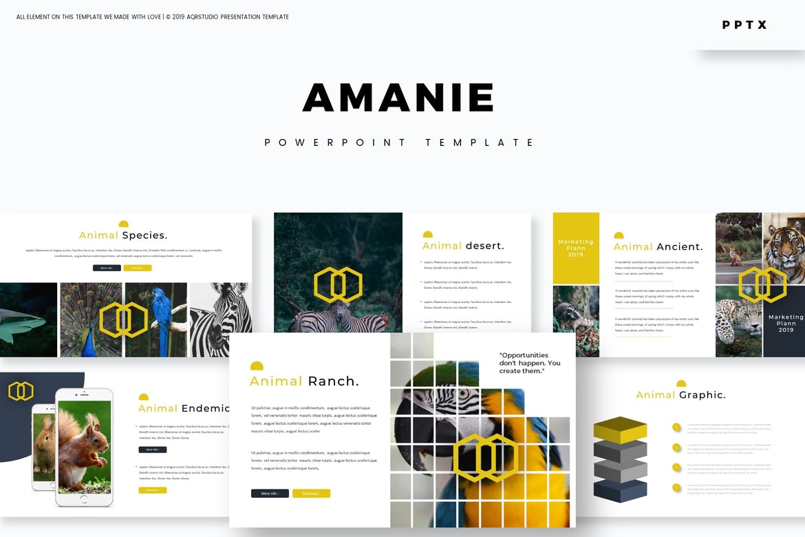 Amanie - Template Powerpoint Serbaguna