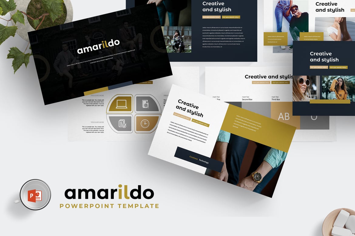 Template Powerpoint Amarildo - Solusi Presentasi Kreatif Anda