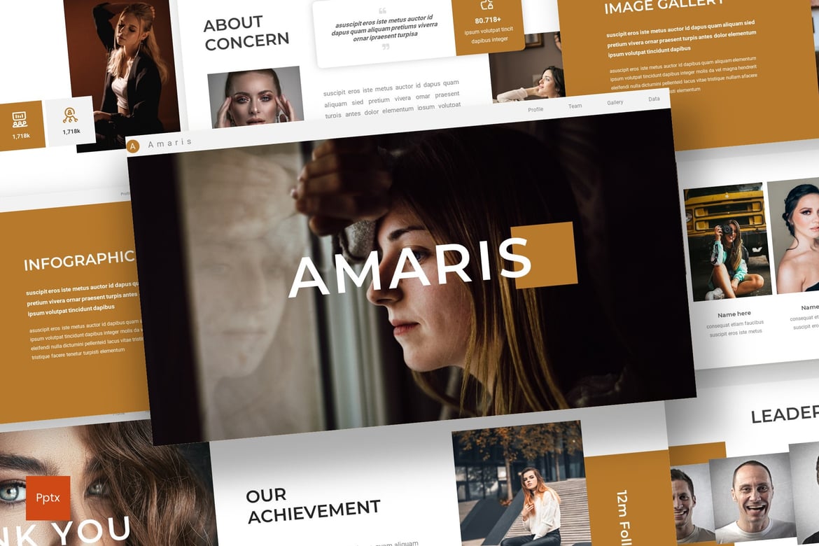 Amaris - Template Presentasi PowerPoint Minimalis dan Kreatif
