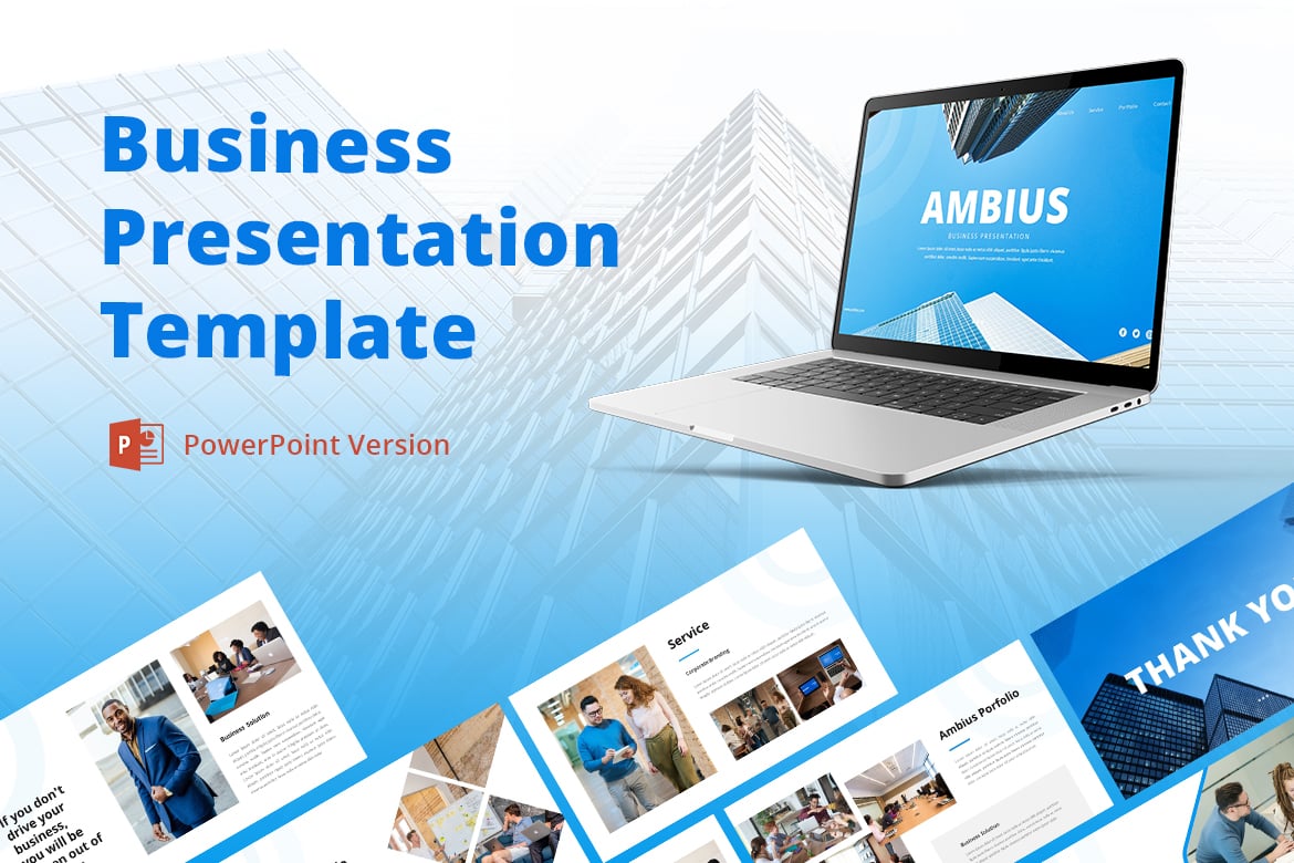 Ambius - Template Presentasi PowerPoint Bisnis yang Menarik