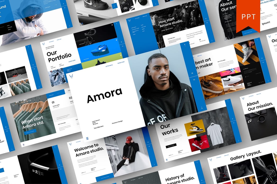 Amora – Template Presentasi PowerPoint Profesional