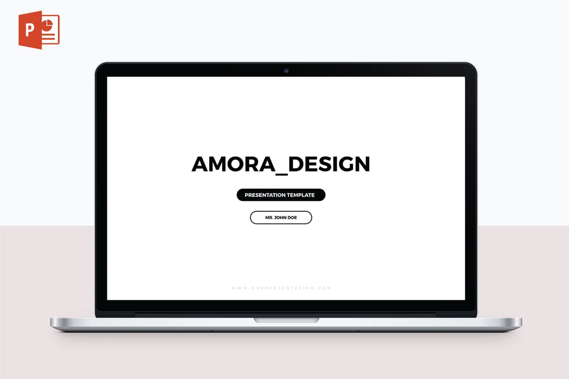 Template PowerPoint AMORA V54 - Solusi Presentasi Serbaguna