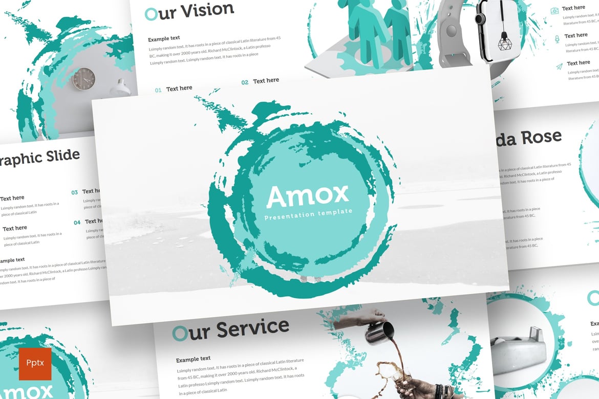 Template Presentasi Amox - Kreatif dan Minimalis untuk Segala Kebutuhan