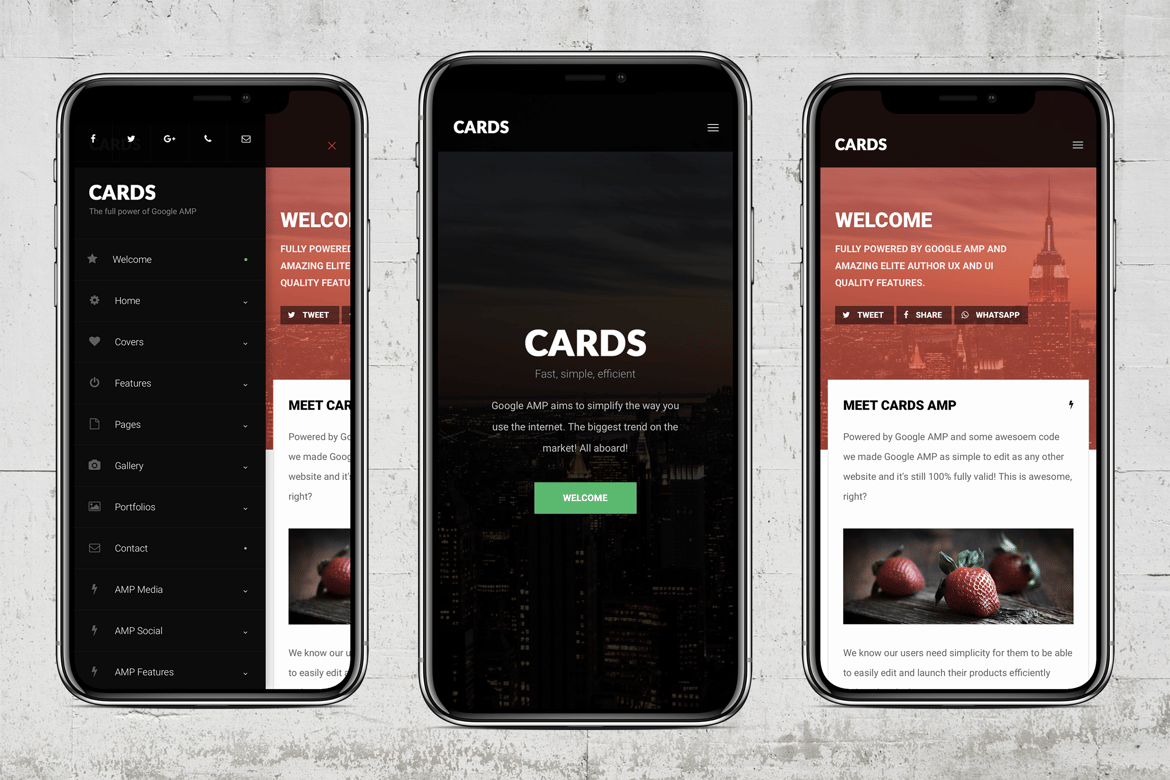 Template Website AMP Cards | Solusi Mobile Cepat dan Menawan